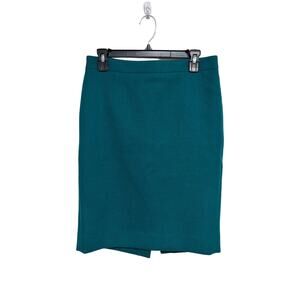 J. Crew Womens Teal Pencil Skirt‎ Size 6